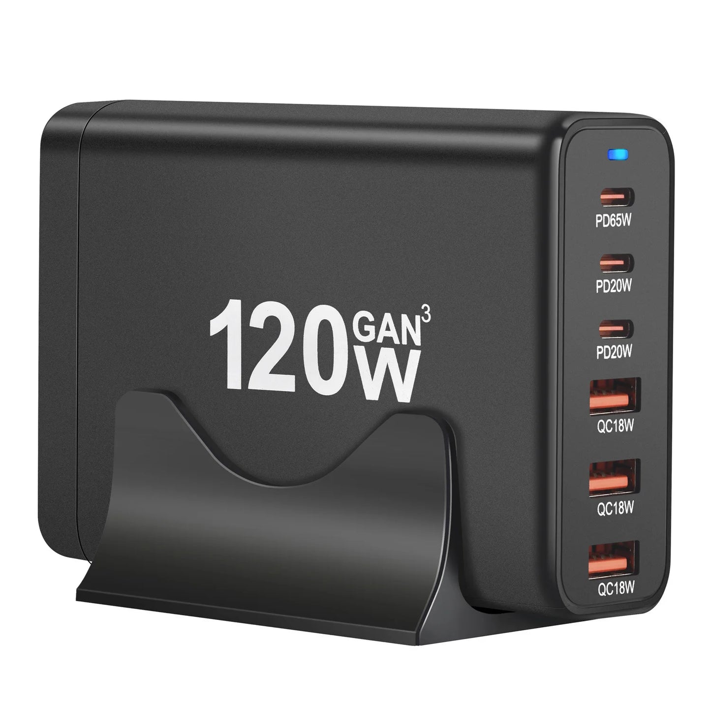 200W Gan Charger 6 Ports USB Type C PD Charger Quick Charge 3.0 USB Type C Quick Charger Mobile Phone USB Charger
